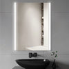 Bathroom Mirror With LED Lights 3 Color Wall Mounted Anti-fog Touch Sensor New