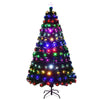5FT Fiber Optic Christmas Tree Green Xmas Tree 8 Mode Changing Lights Decoration