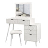 Dressing Table Makeup Desk with Bedside Table Mirror Drawer Home Cupboad Bedroom