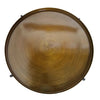 Cassia Round Metal Foldable Tray Top Coffee Table,Antique Brass/Black-CFT51BS/BK