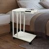Mobile Sofa Side End Coffee C Table Laptop Stand Rolling Castors Storage 2 Layer