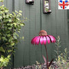 Creative Sensation Pink Coneflower Bird Feeder Outdoor Garden Yard Decorations