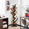 10 Tiers Bookshelf Display Bookcase Tree Shaped Storage Rack Shelves with Drawer