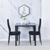 3/5Pcs Small Space Dining Set Square Glass Dining Table+ 2/4 Dining Chairs Home