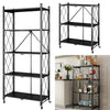 Metal Shelving Unit Storage Racking Display Organiser Rack Kitchen Corner Shelf