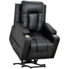 Electric Rise Power Lift Pu Leather Recliner Armchair Sofa Chair Black QA