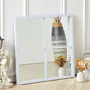 Enchanted White Grid Window Mirror Large Gold Window Style Wall Mirror Square UK