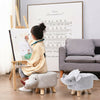 Kid's Fabric Animal Footstool Padded Cushion Rest Bedroom Pouffe Dinosaur Stool