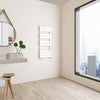 Bathroom Radiator Heated Flat Panel Straight White Black Anthracite Chrome