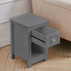 Wooden Side End Table with Storage Drawer Shelf Bedside Table Cabinet Lamp Stand