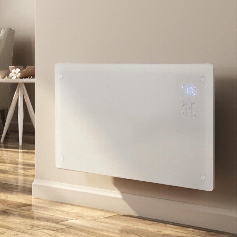 Heat Panel Convection Electric Glass Free Standing Wall-Mount Heating Panel Heate ...