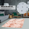 Shaggy Area Rug Fluffy Floor Carpet Hand-Made Tie-Dye Home Interior Decoration