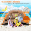 Instant Pop-up Beach Tent 3-4 Persons Foldable Portable Beach Shade W/Carry Bag