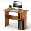 PC Computer Desk Writing Study Gaming Table Drawer Shelves Bookshelf Workstation
