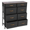 8 Drawer Chest of Drawers Fabric Dresser Bedside Storage Organizer Unit Bedroom