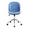 Mid Back Velvet Gas Lift Swivel Chair Ergonomic Computer Desk Chairs Study Seats