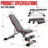 Foldable Dumbbell Bench Weight Training Fitness Incline Bench Adjustable Workout
