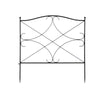 5 PCS Decorative Garden Fence Animal Barrier Border Rustproof with Interlock UK