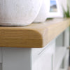 Painted Oak Extra Large TV Stand / 180cm Grey Solid TV DVD Cabinet Storag