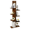 7 Tier Bookshelf Display Bookcase Tree Shaped Storage Rack Shelves Plant Stand