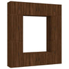 8 Piece TV Cabinet Set Brown Oak Engineered Wood D4O4
