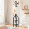 Shoe Rack with Coat Rack Hanger Hallway Shoe Bench Set Coat Stand