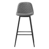 2X Bar Stools PU/ Velvet/ Fabric Breakfast Stool Chairs Kitchen Pub Grey Brown