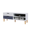 TV Cabinet Vintage TV Stand Console Table TV Unit Centre Table with Storage Cube