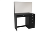 Birlea Ava 5 Drawer Dressing Table with Mirror Vanity Desk Make Up Black