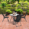 2 Pack Padded Patio Lounger Chair Patio Recliners Padded Folding Lawn Chair
