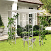 270cm Modern Pergola Metal Gazebo Sun Shade Shelter Wedding Decoratable Canopy