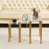 Nest of 3 Tempered Glass Nested Tables Side End Lamp Sofa Tables Living Room