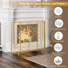 Iron Fire Panel Spark Flame Barrier Screen Wide Metal Mesh Safety Fire Place