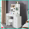 New White Hollywood LED Lights Mirror Makeup Dressing Table Vanity Set 3 Shelves