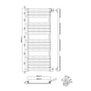 Modern Bathroom Straight Heated Towel Rail Radiator Ladder Warmer Heating