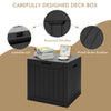 Outdoor Garden Storage Box Waterproof Patio Utility Chest Plastic Lid Container