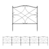 5 PCS Decorative Garden Fence Animal Barrier Border Rustproof with Interlock UK
