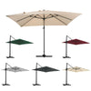 3m Square Cantilever Hanging Garden Parasol Sun Shade Patio Umbrella Cafe Dining