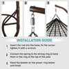 Cocoon Egg Chair Hanging Swing Double Rattan Garden Outdoor Furniture Patio