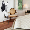Metal Hat Coat Stand Clothes Storage Rack Umbrella Stand Hanger Hooks With Shelf