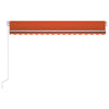 Manual Retractable Awning 400x350 Orange and Brown K2K6