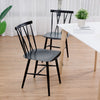 Set of 2 Kitchen Breakfast Dining Chairs Steel Counter Height Stools W/ Backrest