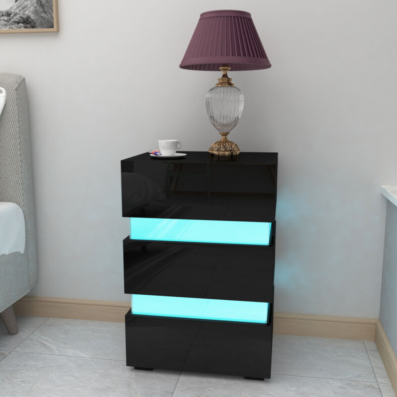 Artiss bedside deals table led