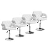1/2/4/6x Bar Stools Gas Lift Swivel Faux Leather Kitchen Breakfast Counter Salon