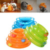 Pet Cat Kitten Toy Track Ball Tower Board Interactive Training Catch Toys uk