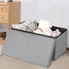 Folding Storage Ottoman Oxford Fabric Footstool Bench Toy Box Chest with Lid