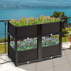 Set of 4 Raised Garden Bed Kits Elevated Flower Vegetable Herb Grow Planter Box