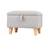 49cm 71cm Ottoman Storage Footstool Pouffe Bench Chair Chest Bedding Box Fabric