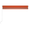 Manual Retractable Awning 450x350 Orange and Brown O8V5