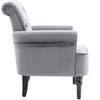 Velvet Occasional Chair Armchair Accent Chair Wing Back Design Sofa Lounge QY